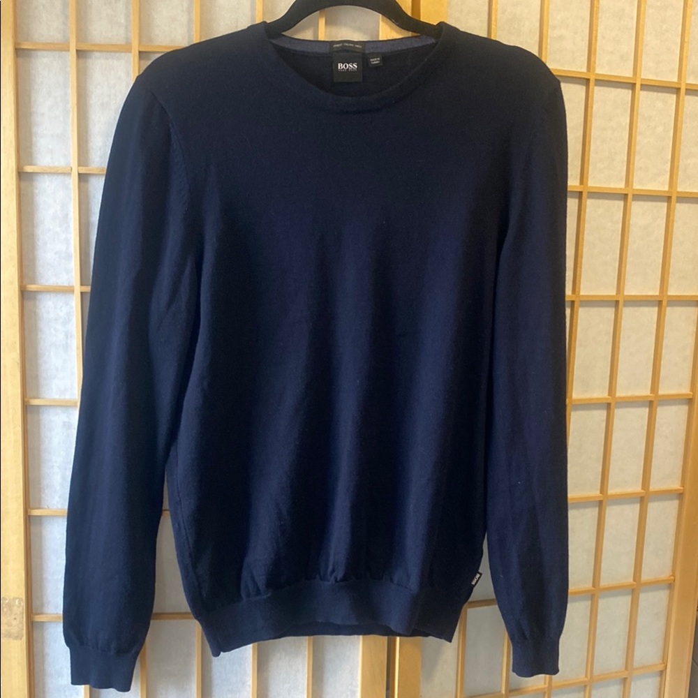 BOSS Men's Black Sweater